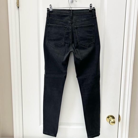 Banana Republic Women's High Rise Skinny Jeans Button Fly Washed Black Size 25 - Picture 5 of 15